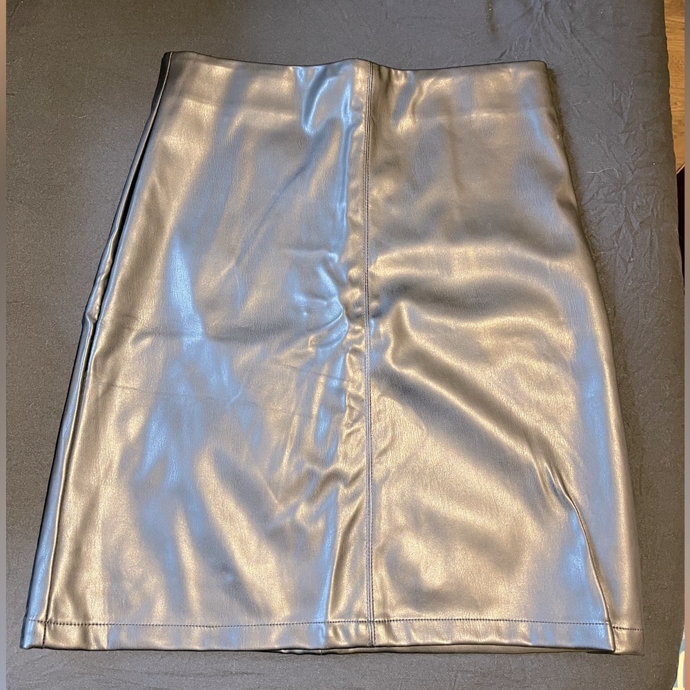 Black Leather Skirt